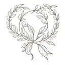 Laurel wreath tattoo design idea