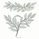 Laurel wreath tattoo design idea