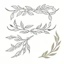 Laurel wreath tattoo design idea