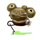 soot sprite riding a snail tattoo design idea