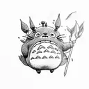 totoro tattoo design idea