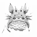 totoro tattoo design idea