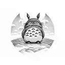 totoro tattoo design idea