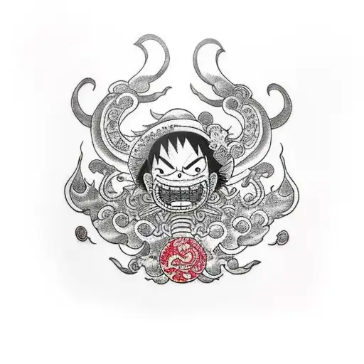 Luffy bounty tattoo design idea