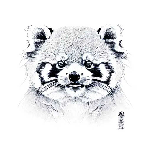 RED PANDA  tattoo design idea