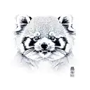 RED PANDA  tattoo design idea