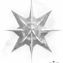 Star 6 army children tattoo design idea