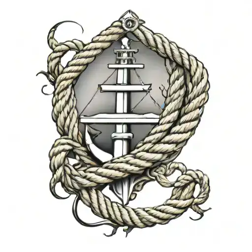 naval ropes memoral half sleeve tattoo tattoo design idea