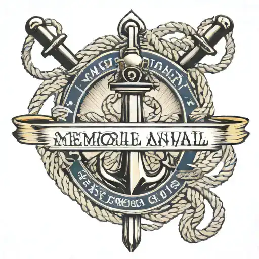 memorial naval ropes names incorporated within half sleeve tattoo design idea