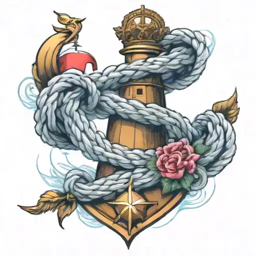 memorial naval ropes names incorporated within half sleeve tattoo design idea