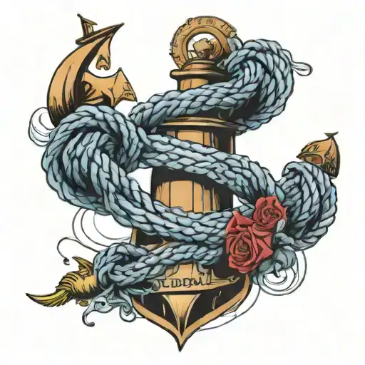 memorial naval ropes names incorporated within half sleeve tattoo design idea
