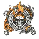 the fire ring radahn The fire ring tattoo design idea