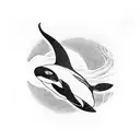 terrifying orca tattoo design idea