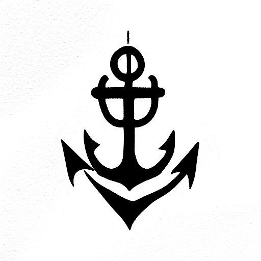 Anchor tattoo design idea