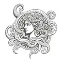 medusa and roma gypsy symbol tattoo design idea