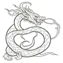 Shenron being summoned tattoo design idea