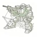 pc action games tattoo design idea