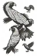 cockfight  tattoo design idea