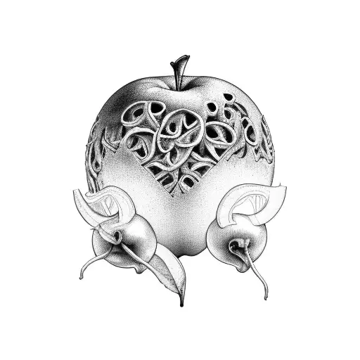 apple of eden dropping tattoo design idea
