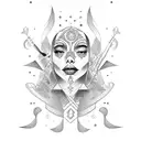 chicano lettering tattoo design idea