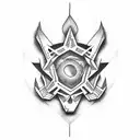  crossfit simple power  tattoo design idea