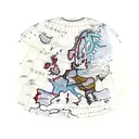 Old Map from Europe with compass and a dove tattoo design idea