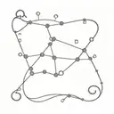 adrenaline and dopamine chemical structure connected with a fishing line with a hook at the end tattoo design idea