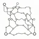adrenaline and dopamine chemical structure connected with a fishing line with a hook at the end tattoo design idea