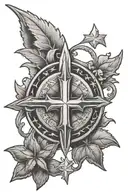 Tennessee tri star and cross tattoo tattoo design idea