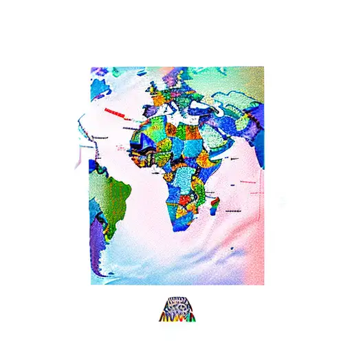 African continent  tattoo design idea