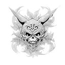 black clover tattoo design idea