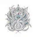 TRISHULA tattoo design idea