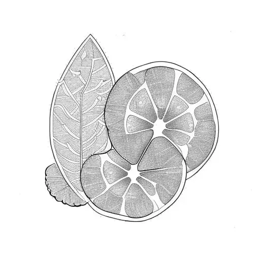 lime tree tattoo design idea