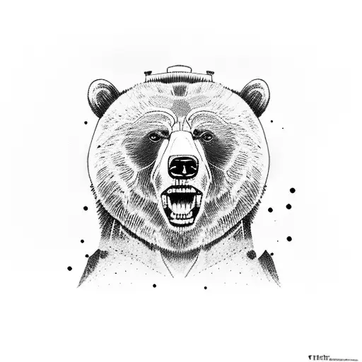 Grizzly Bear  tattoo design idea