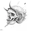 Tornado 🌪️ tattoo design idea