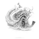 Tornado 🌪️ tattoo design idea