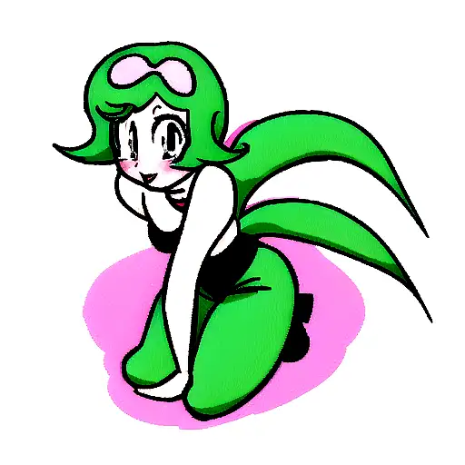 pinup alien  tattoo design idea