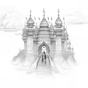 lord ram building bridge tattoo design idea