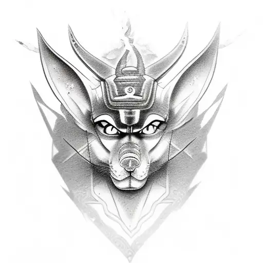 Anubis sharingan tattoo design idea