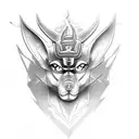 Anubis sharingan tattoo design idea