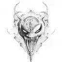 venom tattoo design idea