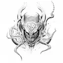 venom tattoo design idea