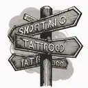 Street sign tattoo design idea