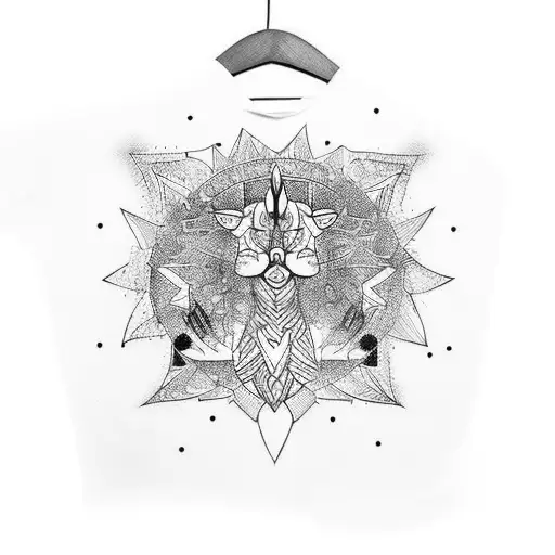 robe on hanger tattoo design idea