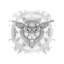 robe on hanger tattoo design idea