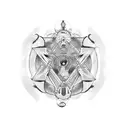 robe on hanger tattoo design idea