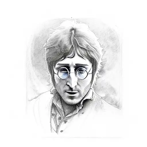 john lennon tattoo design idea