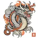 kaido dragon form tattoo design idea