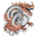 kaido dragon form tattoo design idea