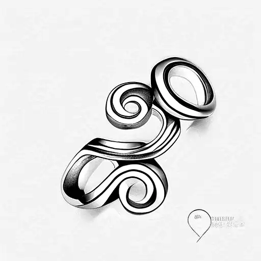 2 wedding rings 2010 Andreea tattoo design idea